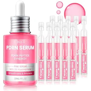 PDRN Pink Serum, 10000ppm Salmon DNA, Niacinamide & Peptides, 1.52 fl oz